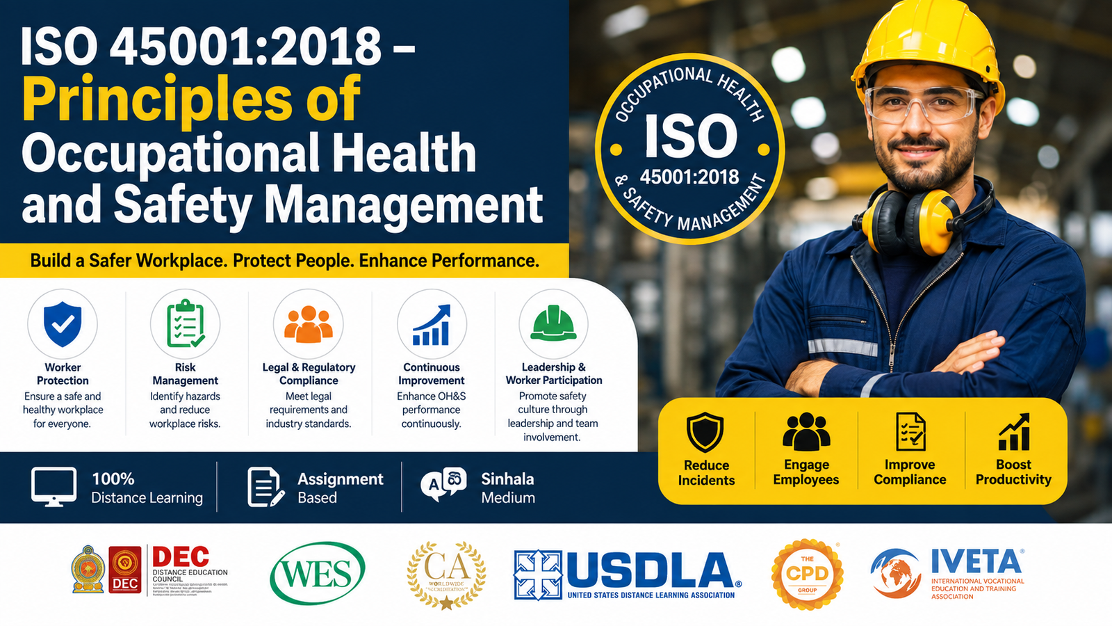 ISO 45001:2018 – Principles of Occupational Health and Safety Management